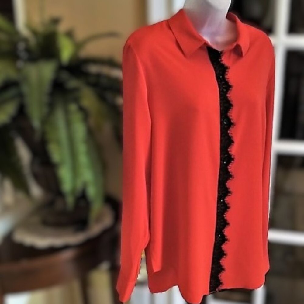 Classic Elegant Antonio Melani Blouse Like New L